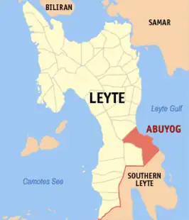 Kaart van Abuyog