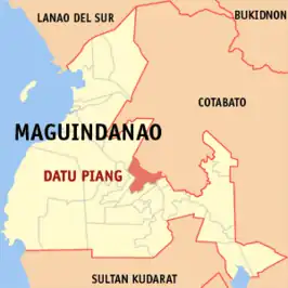 Kaart van Datu Piang