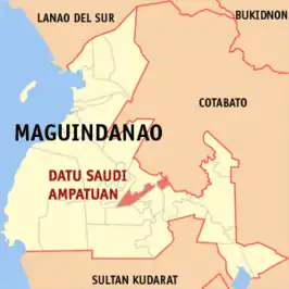 Kaart van Datu Saudi-Ampatuan