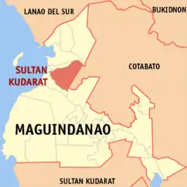 Kaart van Sultan Kudarat