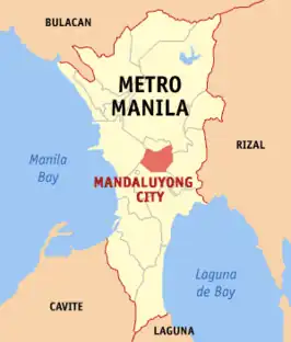 Kaart van Mandaluyong
