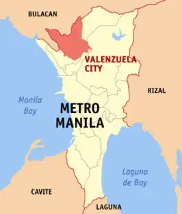 Kaart van Valenzuela