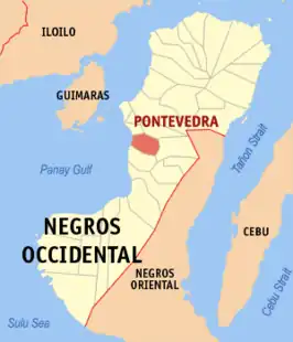 Kaart van Pontevedra