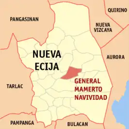 Kaart van General Mamerto Natividad