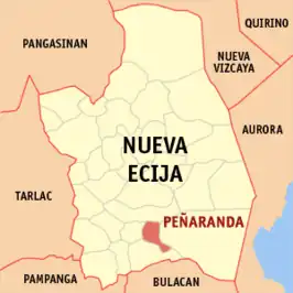 Kaart van Peñaranda