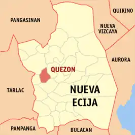 Kaart van Quezon