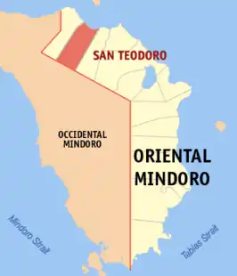 Kaart van San Teodoro