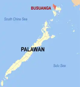 Kaart van Busuanga