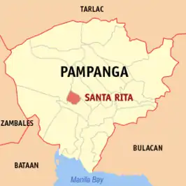 Kaart van Santa Rita