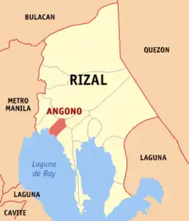 Kaart van Angono