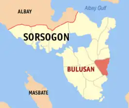 Kaart van Bulusan