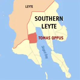 Kaart van Tomas Oppus