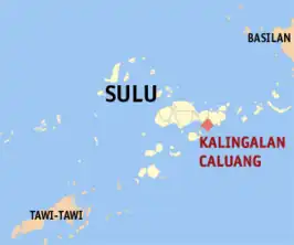 Kaart van Kalingalan Caluang