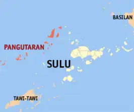 Kaart van Pangutaran