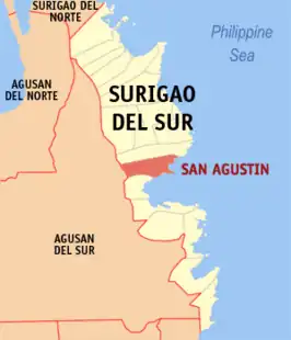 Kaart van San Agustin