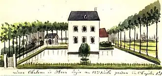 De Burght getekend door Ph. van Gulpen, ca. 1850