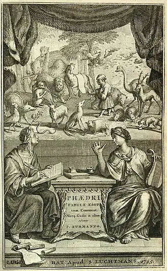 Gravure Phaedrus, 1745