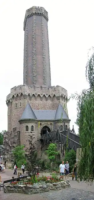 Het exterieur van Mystery Castle