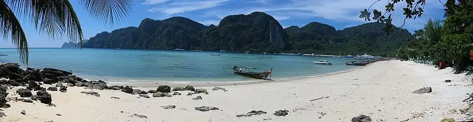 Panoramafoto strand Phi Phi