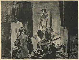 De Werkplaatst (krijttekening), 1926