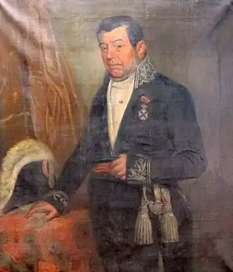 Schilderij van burgemeester Philippe De Pauw