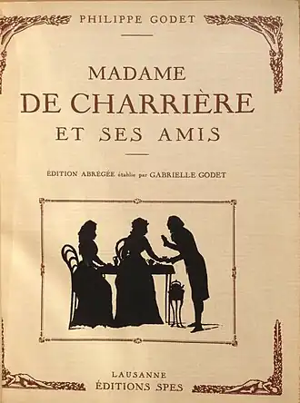 Boek Madame de Charrière et ses amis
