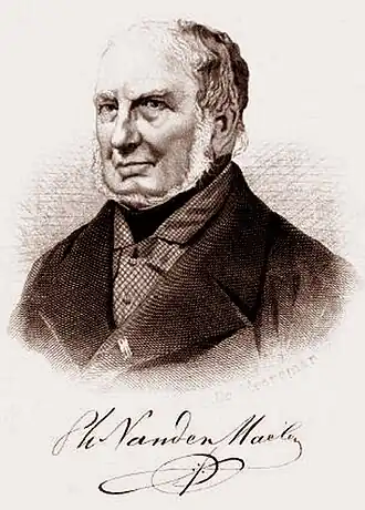 Gravure van Vandermaelen door François de Meersman.