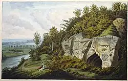 Maasdal en Sint-Pietersberg bij Maastricht, 1839