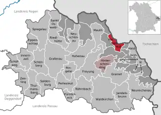 Kaart van Philippsreut