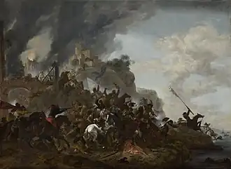 Sortie van de cavalerie vanaf een fort op een heuvel, 1646, National Gallery, Londen