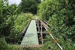 Oude spoorbrug van de Philipslijn over het Oude Diep ten oosten van Roden.