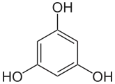 Structuurformule van floroglucinol