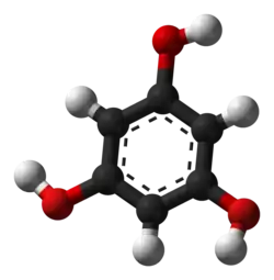 Molecuulmodel van floroglucinol