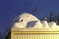 Mr. Chad als sneeuwpop