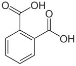 Structuurformule van ftaalzuur
