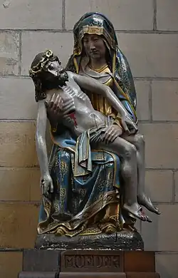 Piëta, gepolychromeerd hout, Limburg (circa 1520)