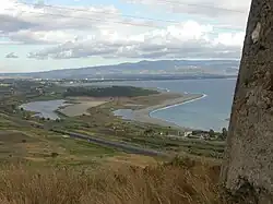Het gebied Maricello, vanaf Capo Vaticano, met op de achtergrond de golf.