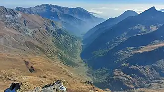 Piana d'Azaria en Vallone di Campiglia gezien vanaf Testa dell'Arietta.