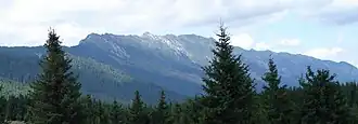 Piatra Craiului vanuit het zuiden