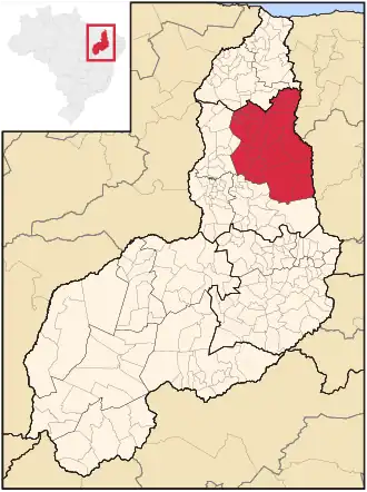 Ligging van de Braziliaanse microregio Campo Maior in Piauí