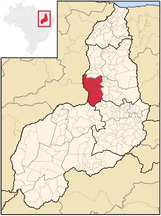 Ligging van de Braziliaanse microregio Médio Parnaíba Piauiense in Piauí