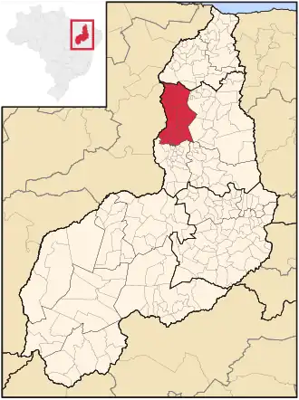 Ligging van de Braziliaanse microregio Teresina in Piauí