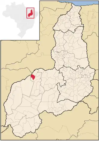 Kaart van Antônio Almeida