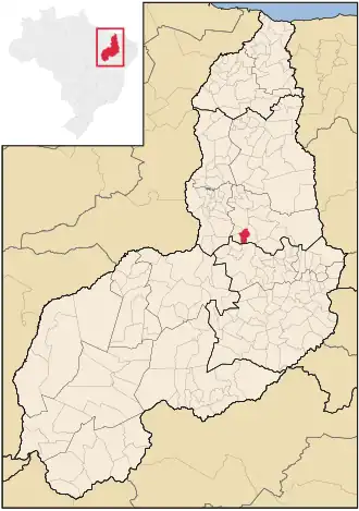 Kaart van Barra d'Alcântara