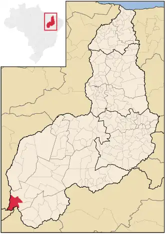 Kaart van Barreiras do Piauí