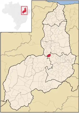 Kaart van Cajazeiras do Piauí