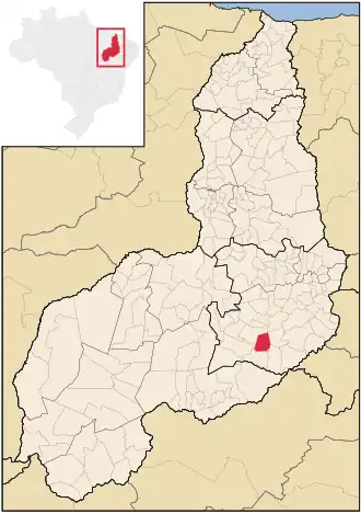 Kaart van Campo Alegre do Fidalgo