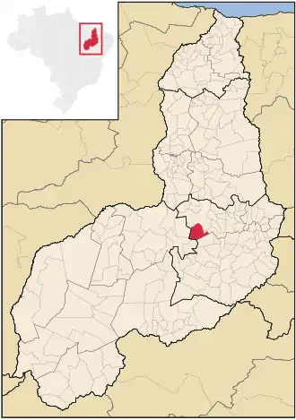 Kaart van Colônia do Piauí