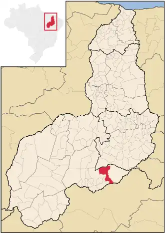 Kaart van Coronel José Dias