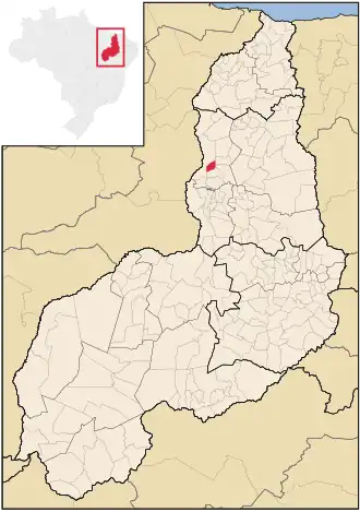 Kaart van Demerval Lobão